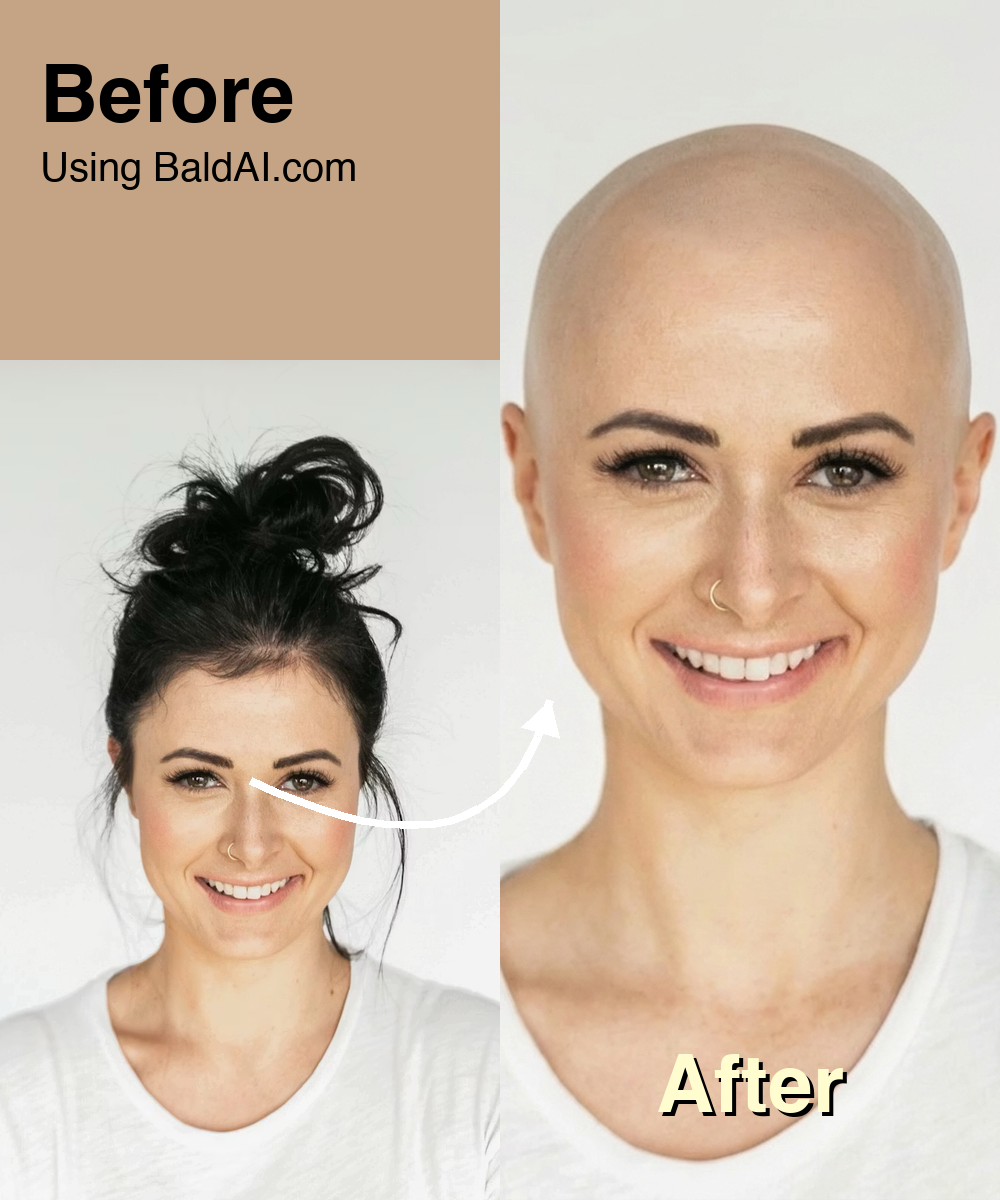Realistic AI Bald Styles for Both Men and Women