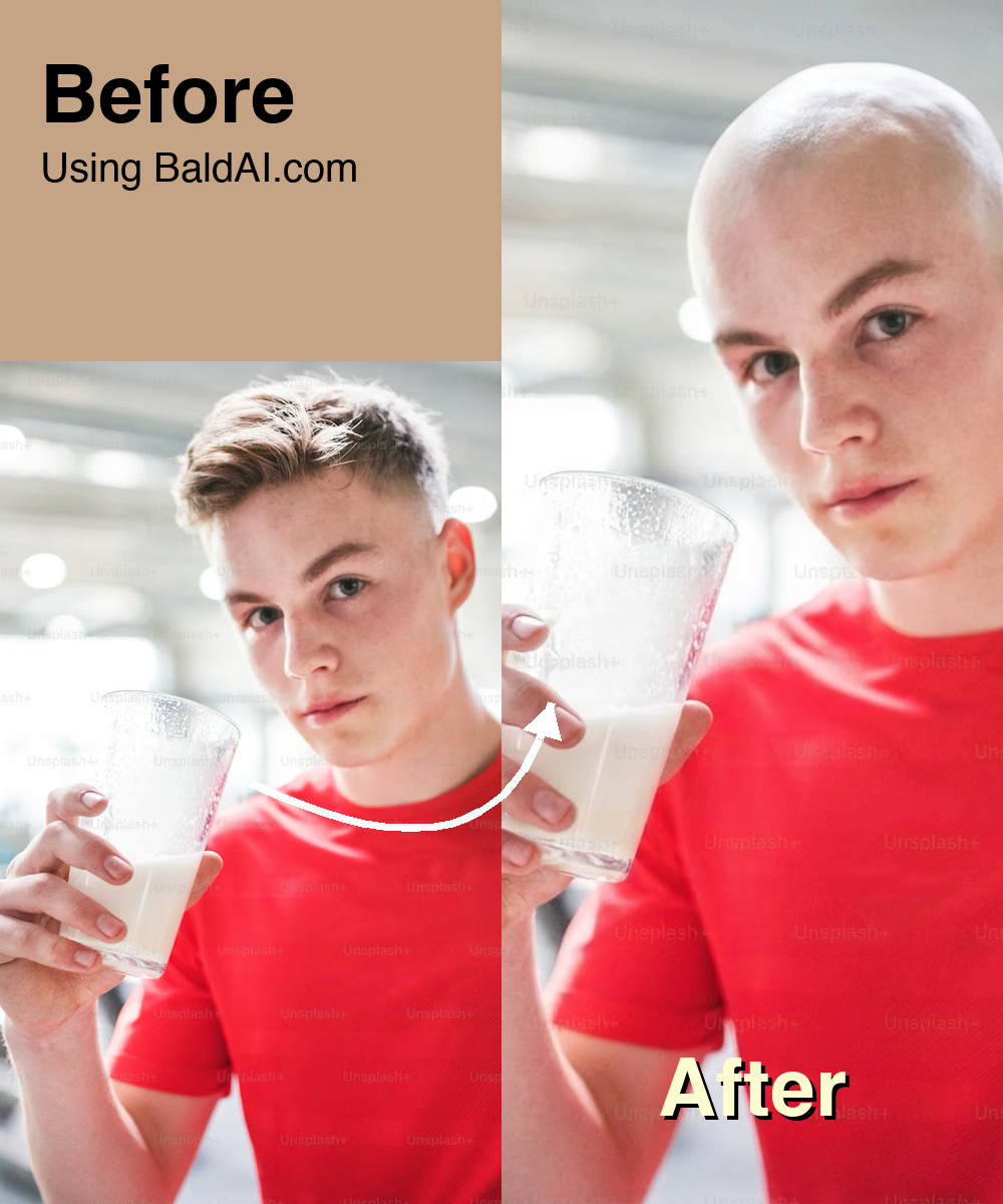 Share Your Bald Look on Social Media for Fun